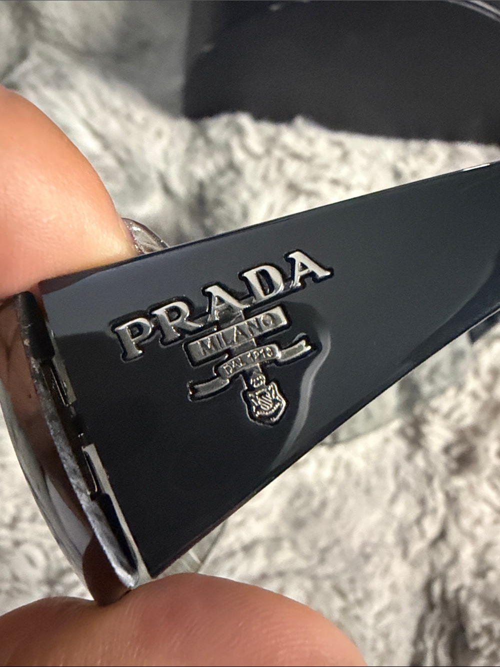 Prada unisex Black/Brown Gradient Shield Sunglasses - Picture 3 of 14